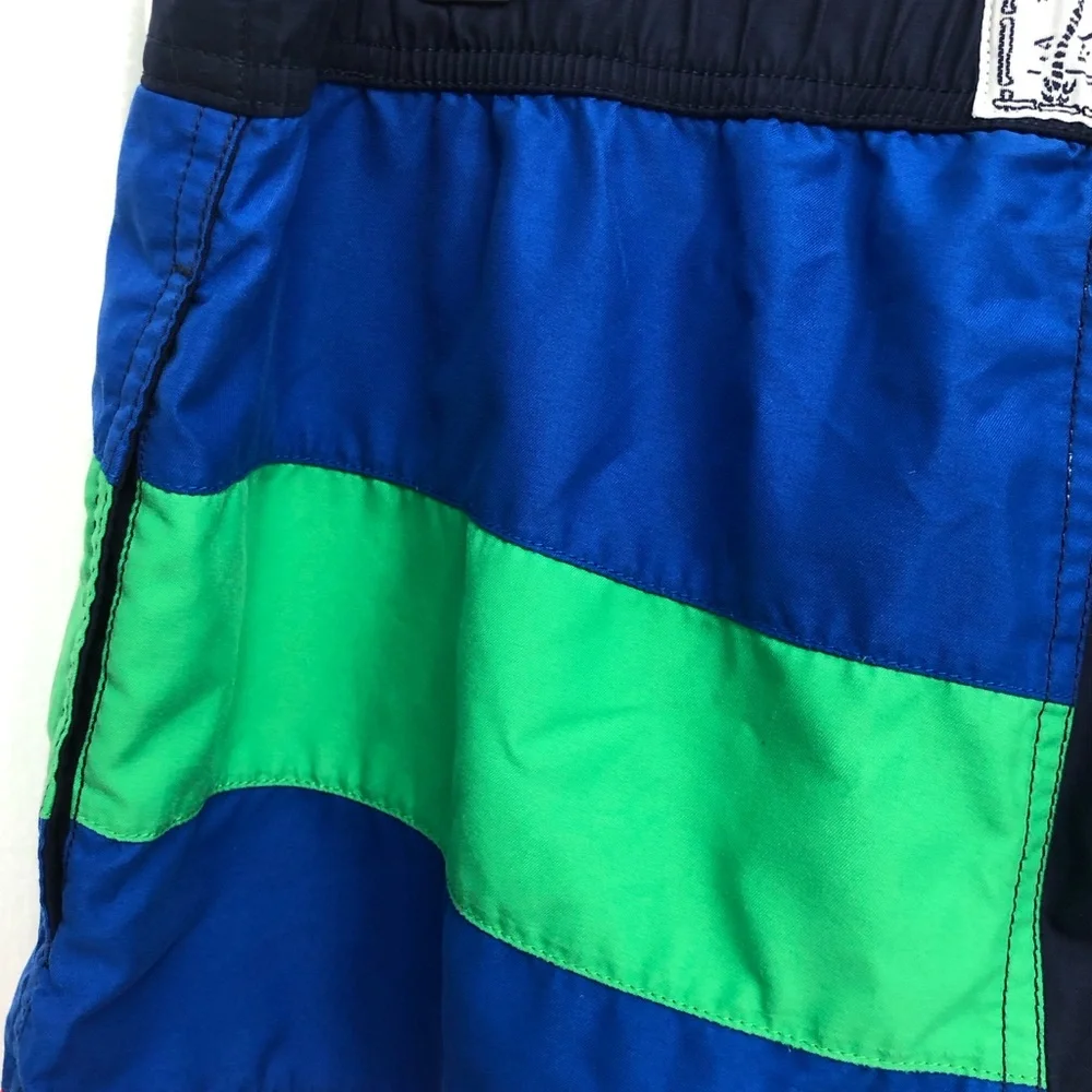 Polo Ralph Lauren Boys Size L 14 16 Colorblock Swim Trunks Bathing Suit Multi